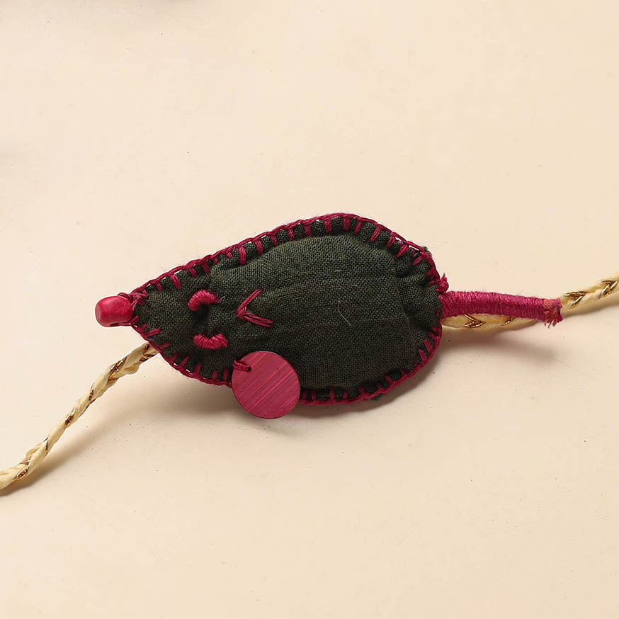 Handmade Embroidered Kids Rakhi