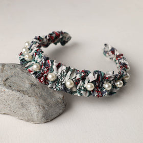  Handmade Fabart & Beadwork Hair Band