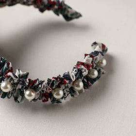  Handmade Fabart & Beadwork Hair Band