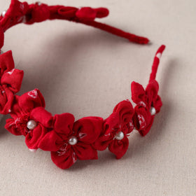  Handmade Fabart & Beadwork Hair Band 