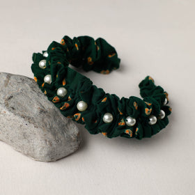  Handmade Fabart & Beadwork Hair Band