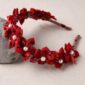  Handmade Fabart & Beadwork Hair Band 