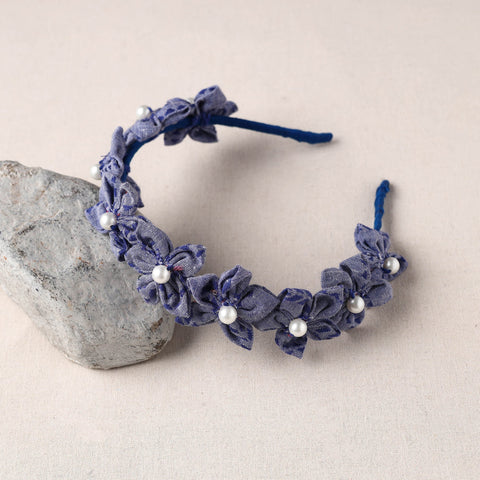  Handmade Fabart & Beadwork Hair Band 