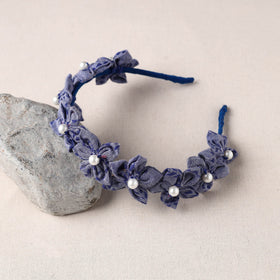  Handmade Fabart & Beadwork Hair Band 