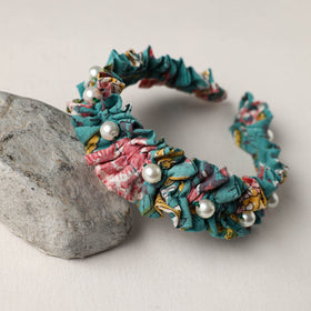  Handmade Fabart & Beadwork Hair Band