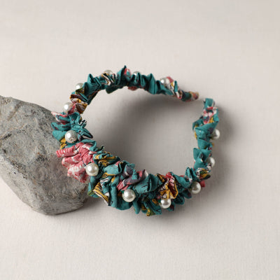  Handmade Fabart & Beadwork Hair Band