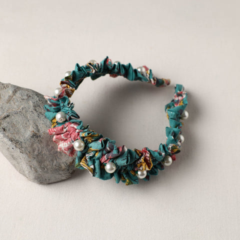  Handmade Fabart & Beadwork Hair Band