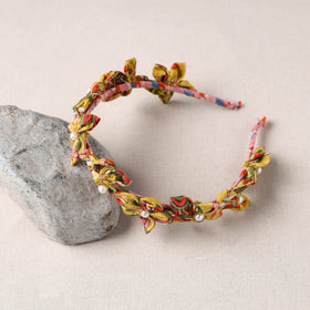  Handmade Fabart & Beadwork Hair Band 