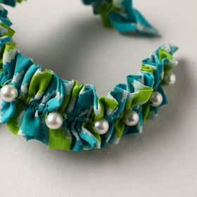  Handmade Fabart & Beadwork Hair Band