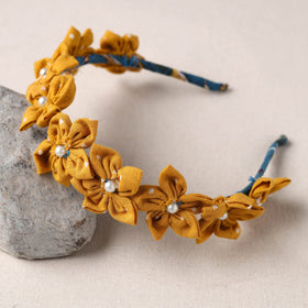  Handmade Fabart & Beadwork Hair Band 