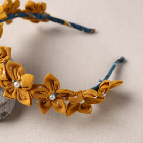  Handmade Fabart & Beadwork Hair Band 