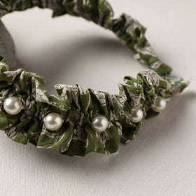  Handmade Fabart & Beadwork Hair Band