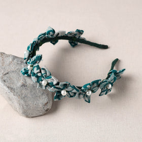  Handmade Fabart & Beadwork Hair Band 