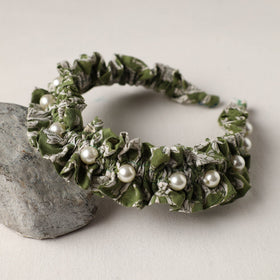  Handmade Fabart & Beadwork Hair Band