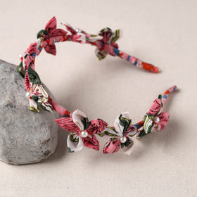  Handmade Fabart & Beadwork Hair Band 