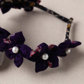  Handmade Fabart & Beadwork Hair Band 