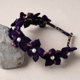  Handmade Fabart & Beadwork Hair Band 