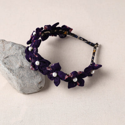  Handmade Fabart & Beadwork Hair Band 