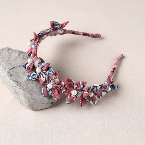  Handmade Fabart & Beadwork Hair Band 