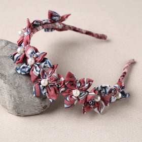  Handmade Fabart & Beadwork Hair Band 