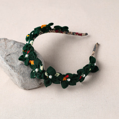  Handmade Fabart & Beadwork Hair Band 