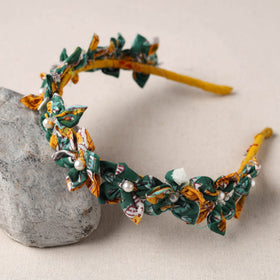  Handmade Fabart & Beadwork Hair Band 