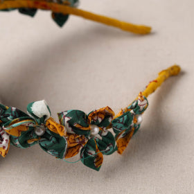  Handmade Fabart & Beadwork Hair Band 