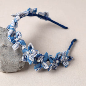  Handmade Fabart & Beadwork Hair Band 