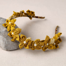  Handmade Fabart & Beadwork Hair Band 