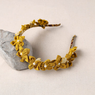  Handmade Fabart & Beadwork Hair Band 