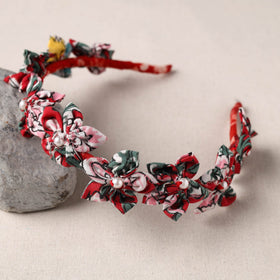  Handmade Fabart & Beadwork Hair Band 