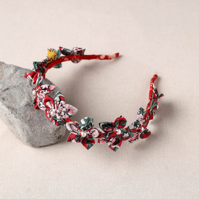  Handmade Fabart & Beadwork Hair Band 