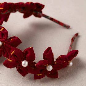  Handmade Fabart & Beadwork Hair Band 