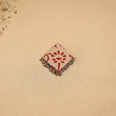 Handmade fabart ghungroo work hair clip 01 - handcrafted