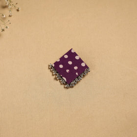 Handmade fabart ghungroo work hair clip 02 - handcrafted