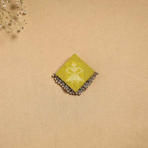 Handmade fabart ghungroo work hair clip 05 - handcrafted