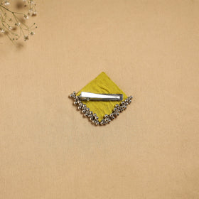 Handmade fabart ghungroo work hair clip 05 - handcrafted