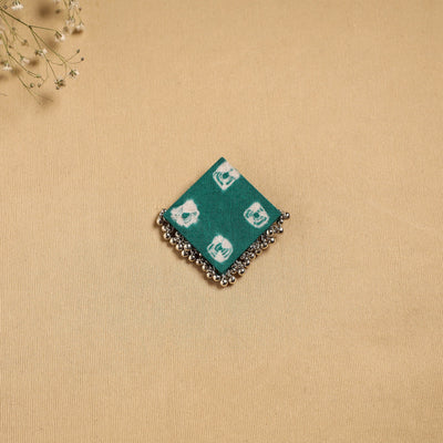 Handmade fabart ghungroo work hair clip 06 - handcrafted