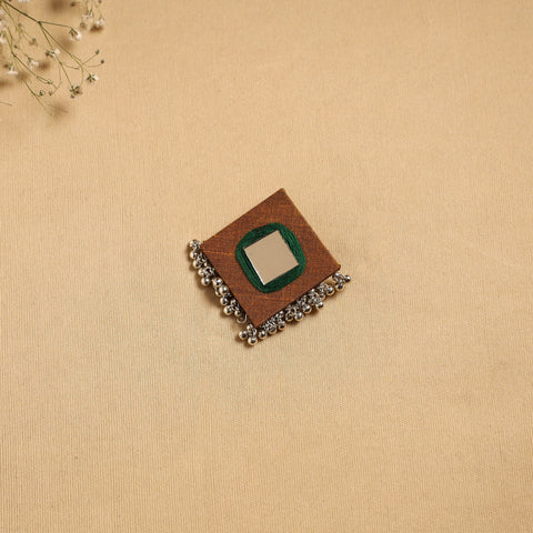 Handmade fabart ghungroo work hair clip 07 - handcrafted