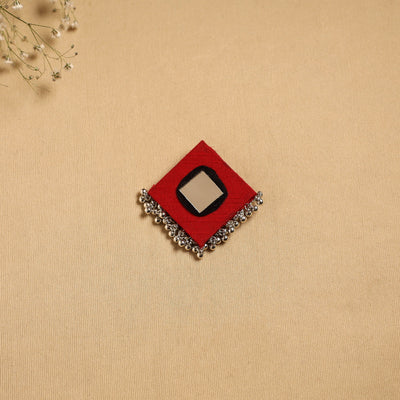 Handmade fabart ghungroo work hair clip 08 - handcrafted