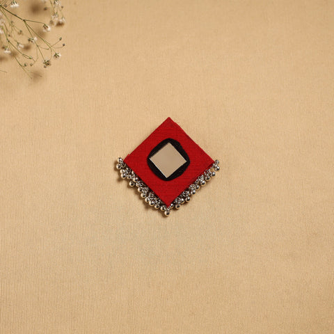 Handmade fabart ghungroo work hair clip 08 - handcrafted