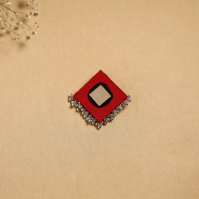 Handmade fabart ghungroo work hair clip 08 - handcrafted