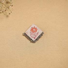 Handmade fabart ghungroo work hair clip 09 - handcrafted