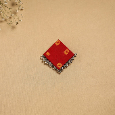 Handmade fabart ghungroo work hair clip 10 - handcrafted