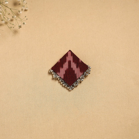 Handmade fabart ghungroo work hair clip 12 - handcrafted