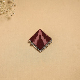 Handmade fabart ghungroo work hair clip 12 - handcrafted