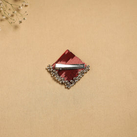 Handmade fabart ghungroo work hair clip 12 - handcrafted