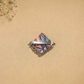Handmade fabart ghungroo work hair clip 14 - handcrafted