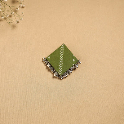 Handmade fabart ghungroo work hair clip 15 - handcrafted