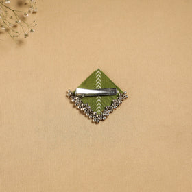 Handmade fabart ghungroo work hair clip 15 - handcrafted